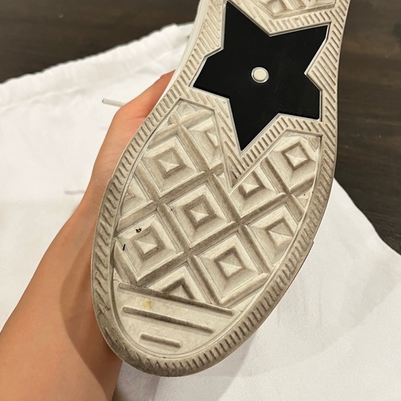 BEAUTIFUL DIOR GOLD WHITE SNEAKERS - Picture 5 of 7